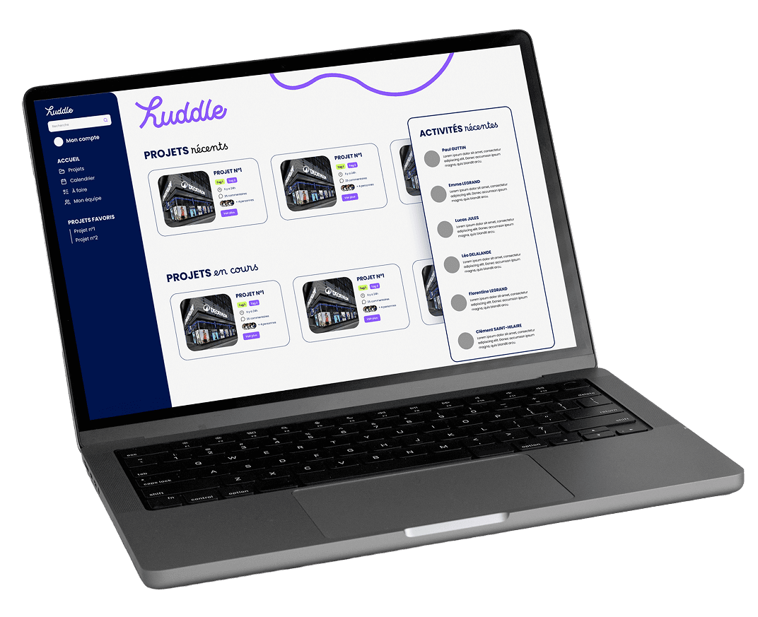 Luddle Dashboard Mockup